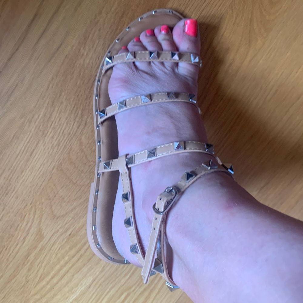Nicole Miller spiked sandals